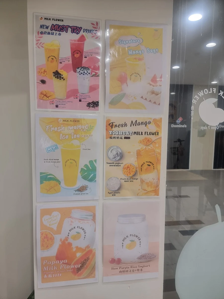 Menu, Milk Flower