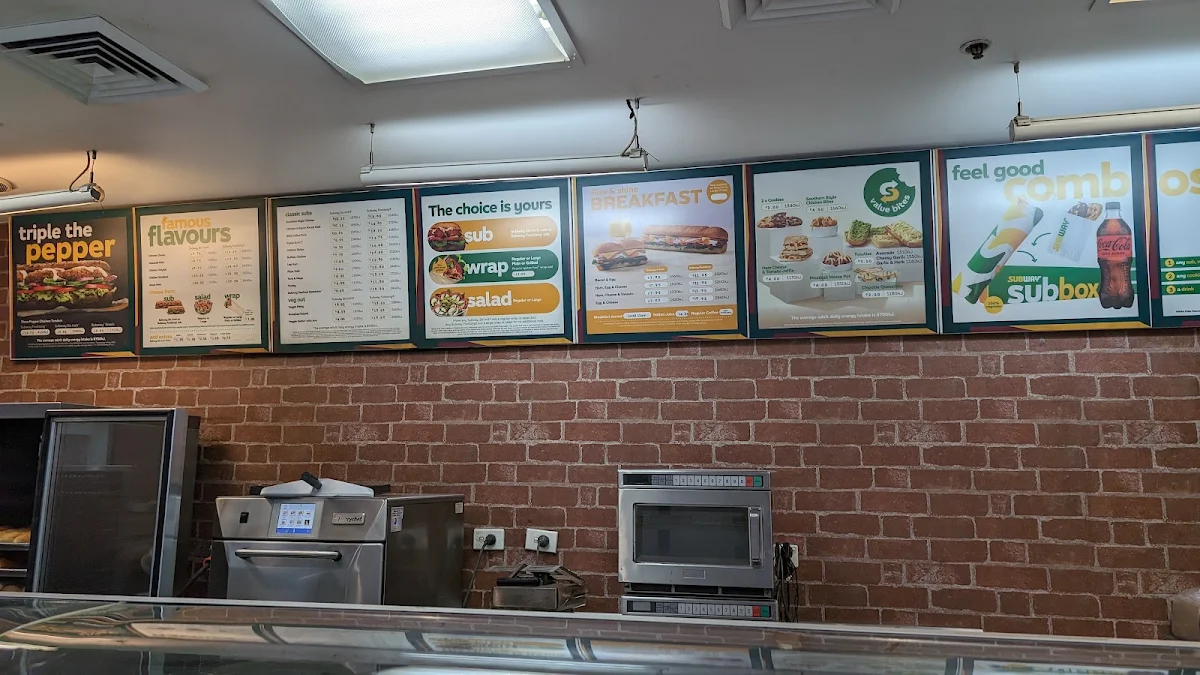 Menu, Subway