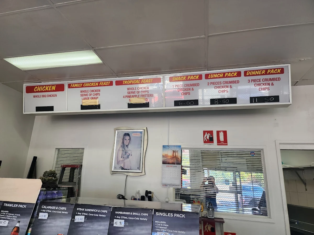 Menu, Loganlea Fish and Chips
