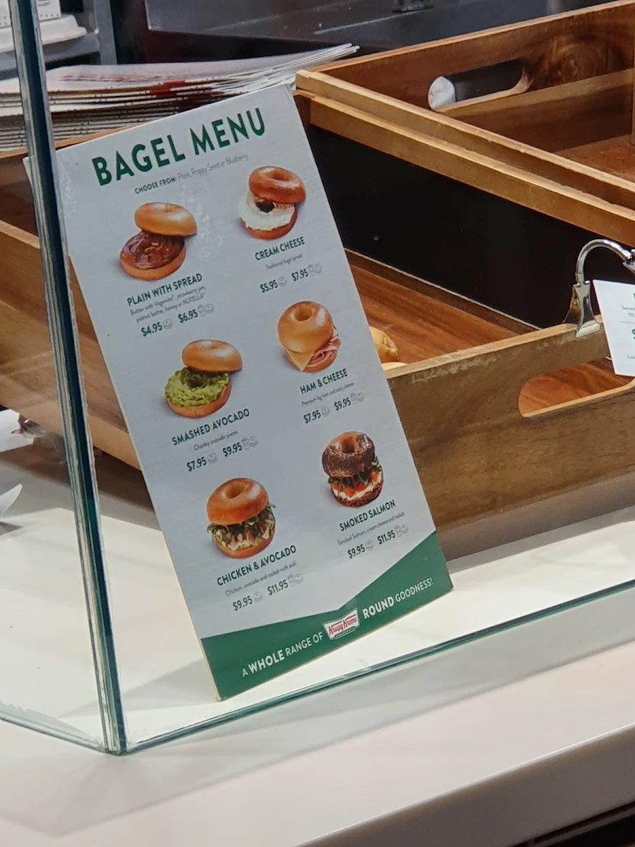 Menu, Krispy Kreme Auburn
