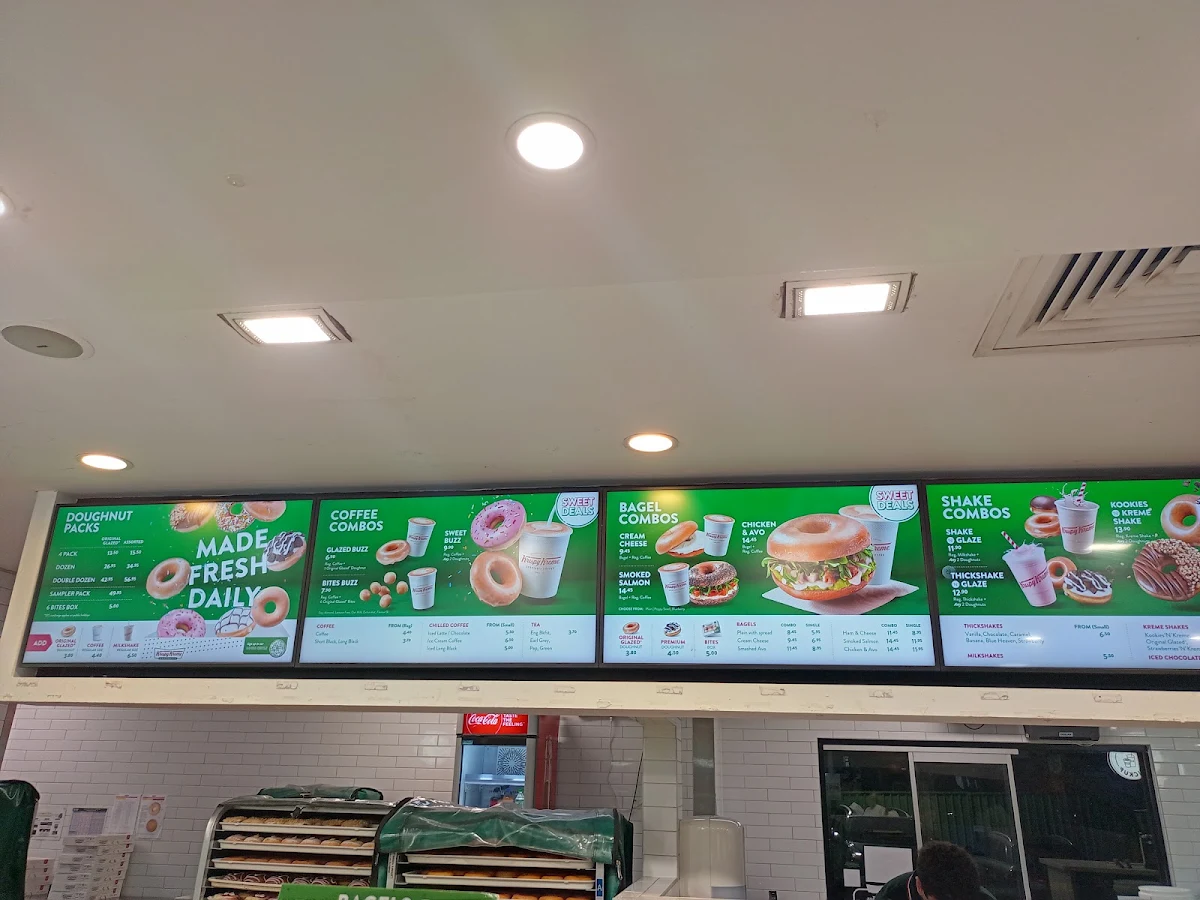 Menu, Krispy Kreme Auburn