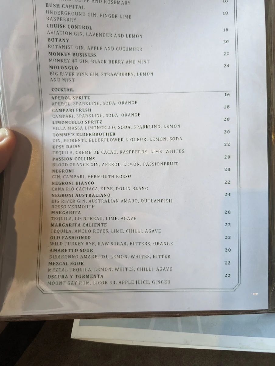 Menu, Walt & Burley
