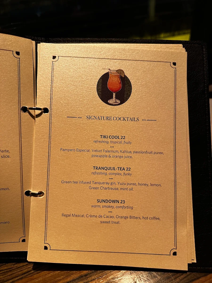 Menu, Sailmaker Restaurant