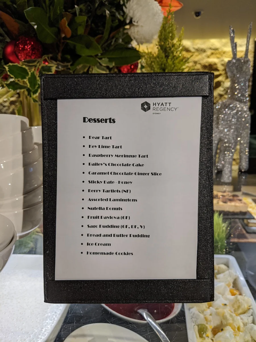 Menu, Sailmaker Restaurant