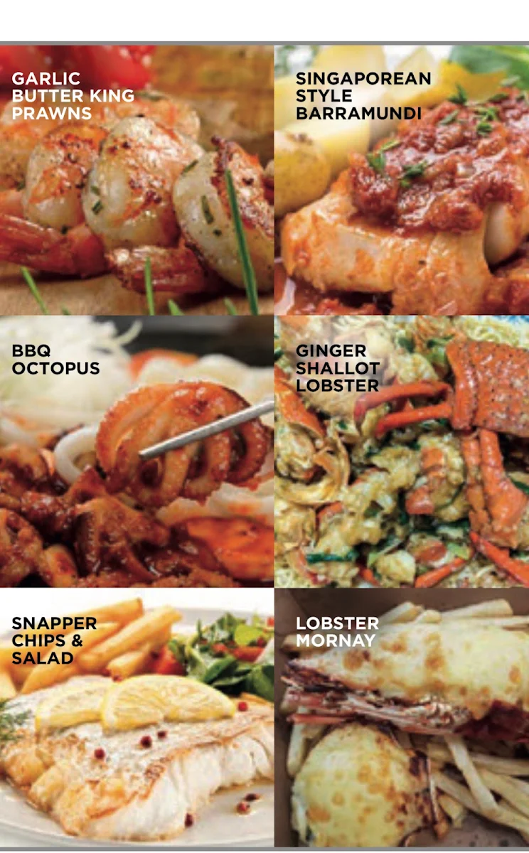 Menu, Mortlake Ocean Food
