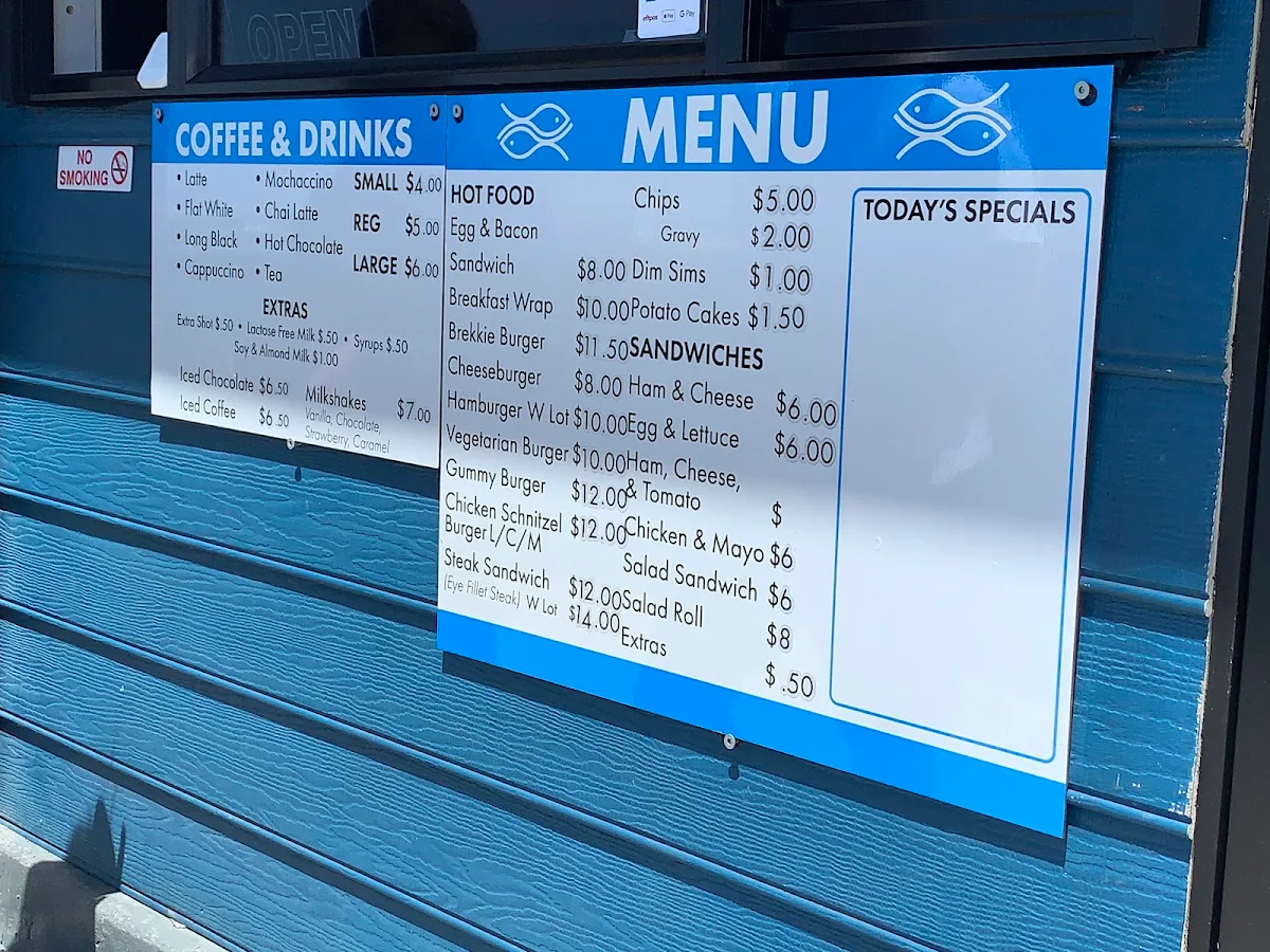 Menu, Port Albert Fresh Seafoods