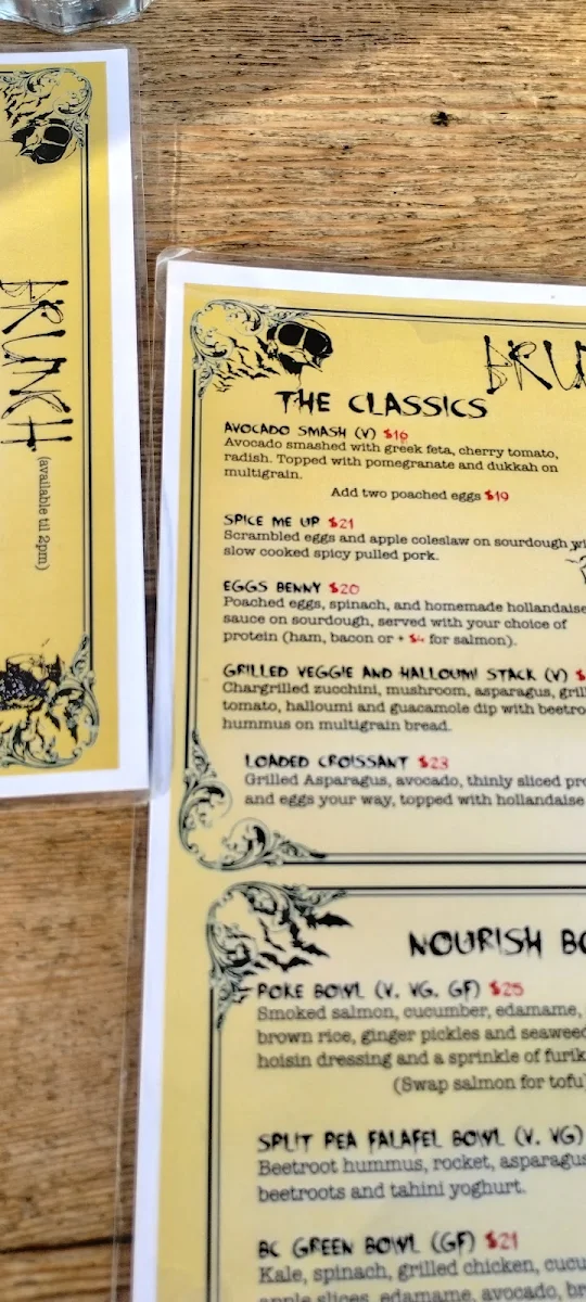 Menu, Bat Country