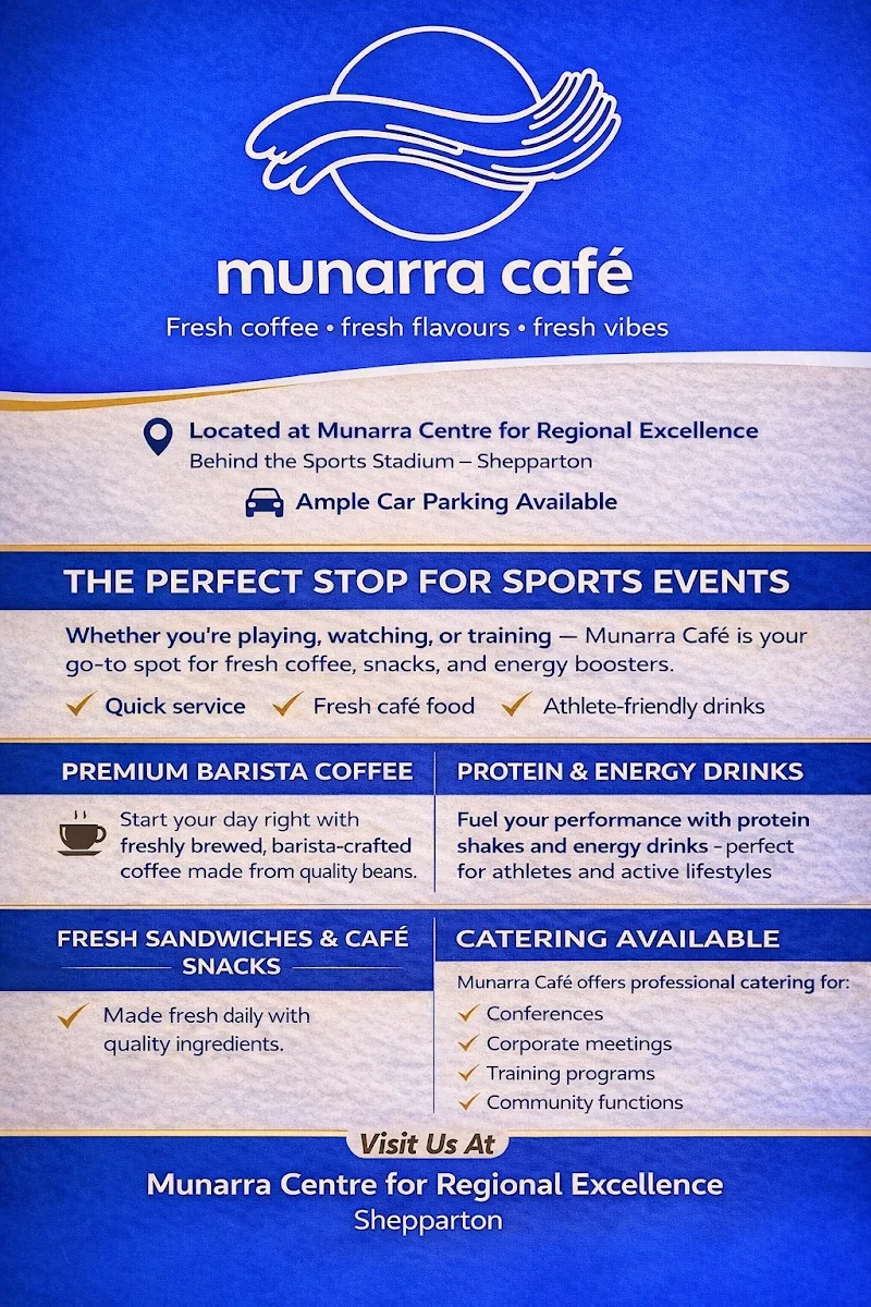 Menu, Munarra cafe