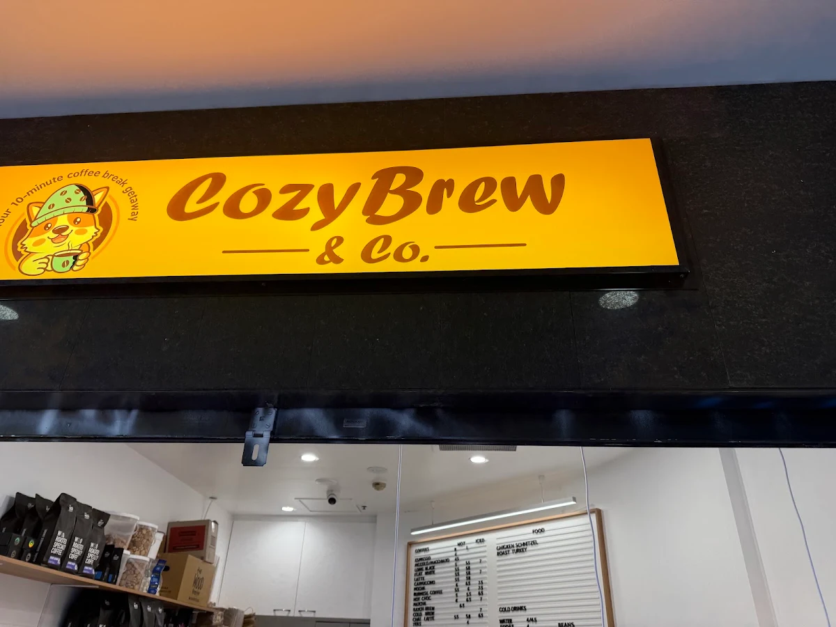 Menu, Cozy Brew & Co.