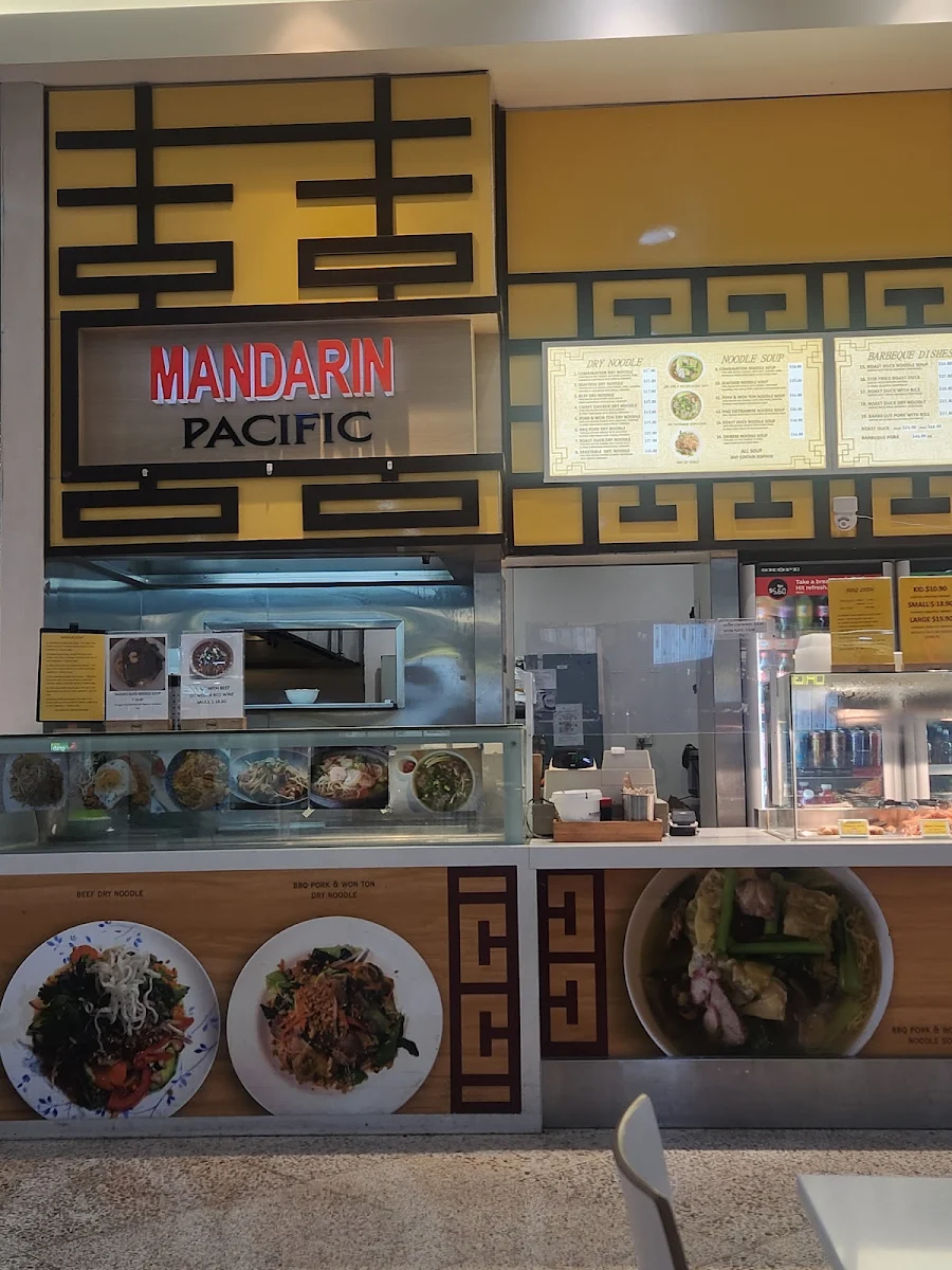 Menu, Mandarin Pacific