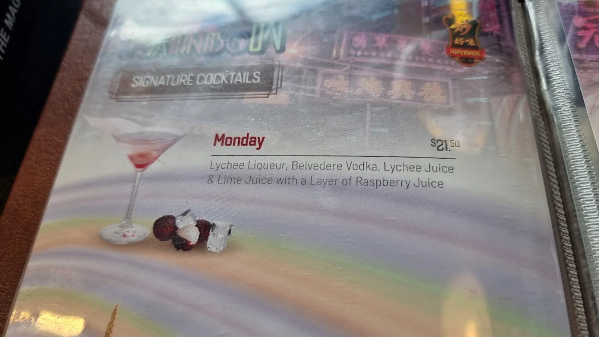 Menu, Superwok