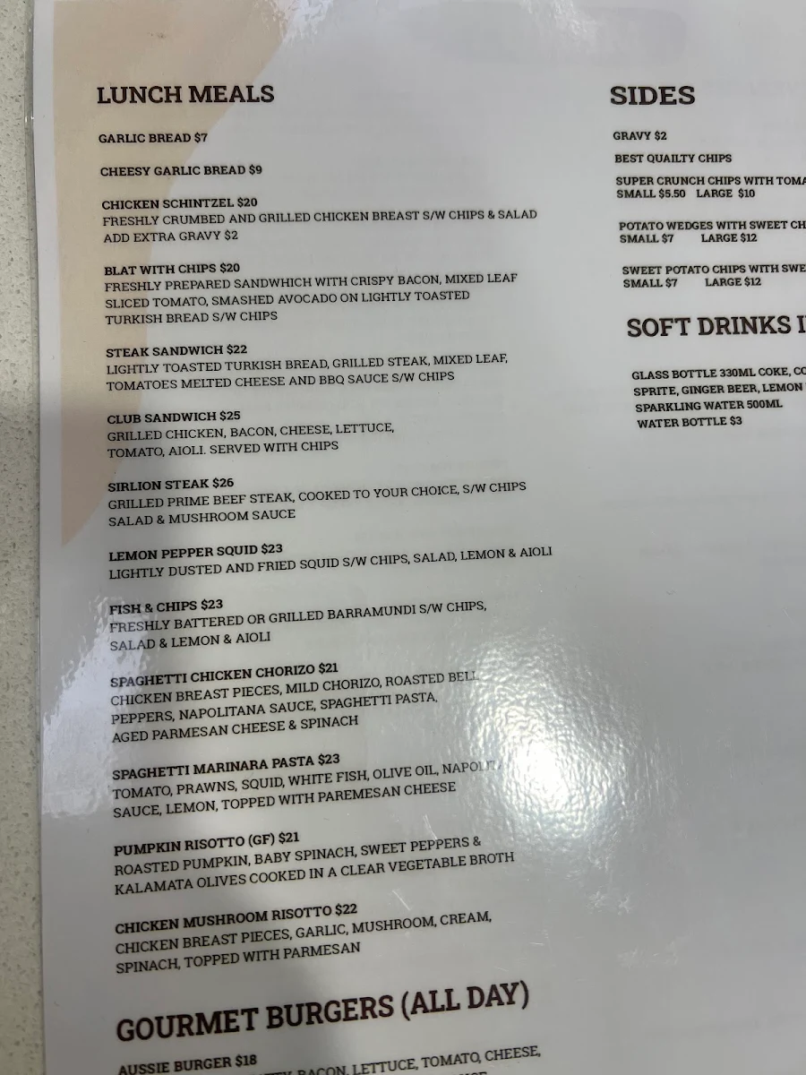 Menu, Vanilla Pod Food & Espresso Bar
