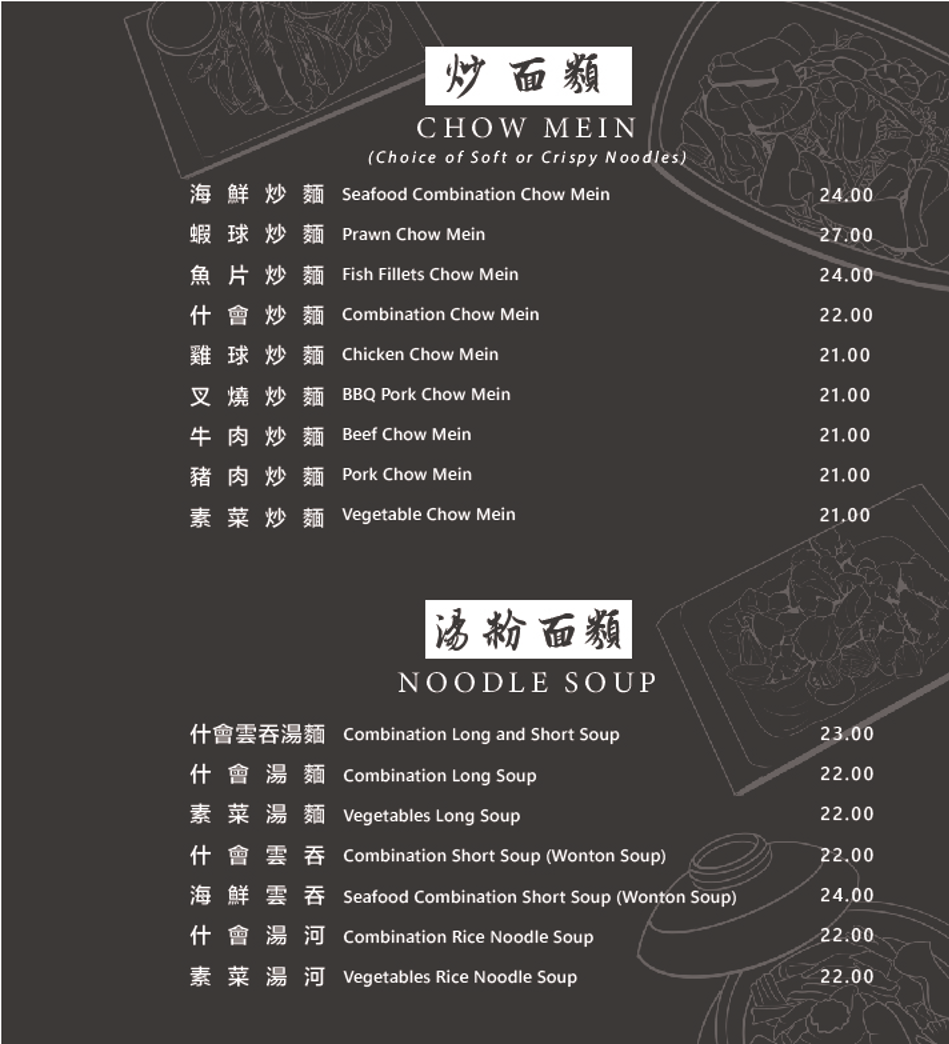 Menu, Happy’s Chinese Restaurant
