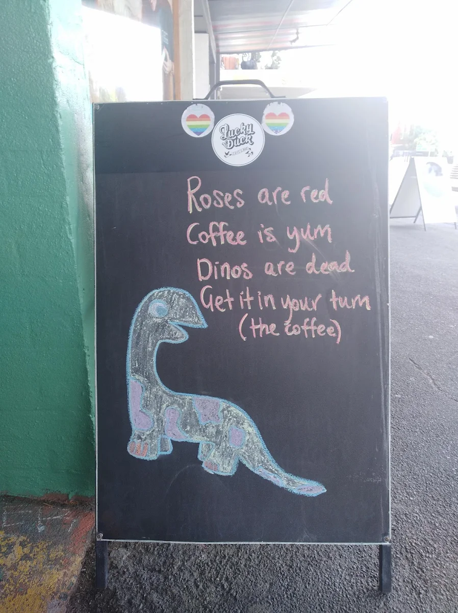 Menu, Lucky Duck Cafe and Bar