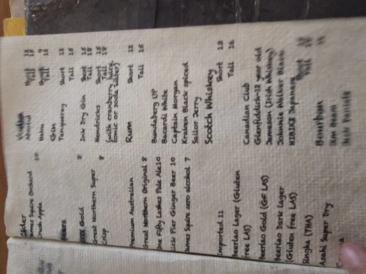 Menu, Wild Rice Laos & Thai Cuisine
