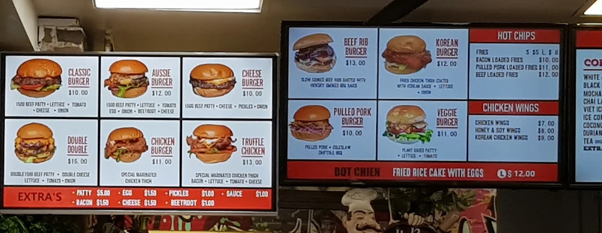 Menu, John Belvedere