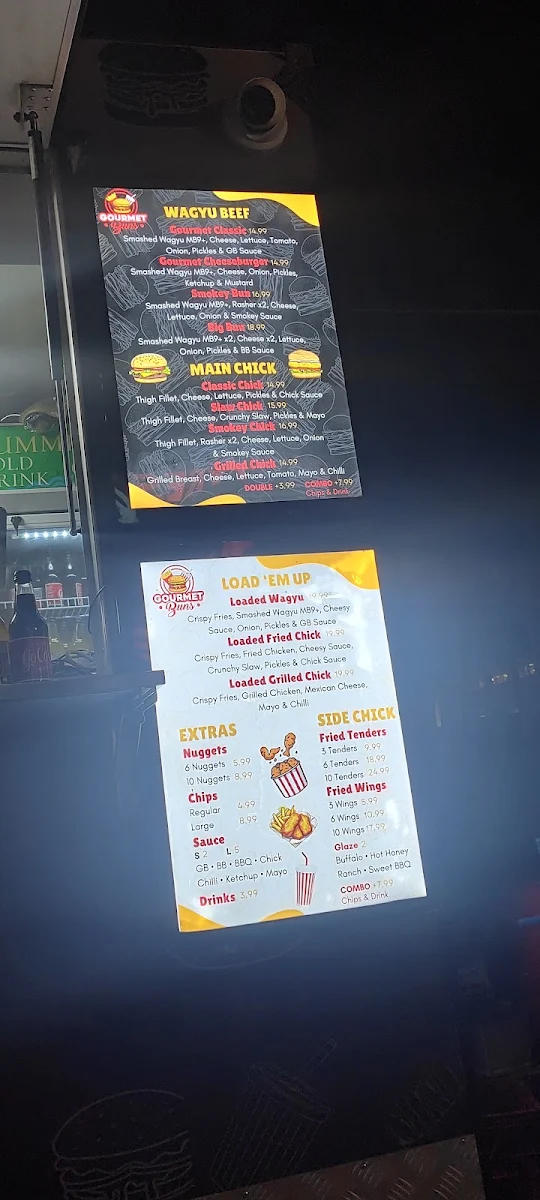 Menu, Gourmet Buns
