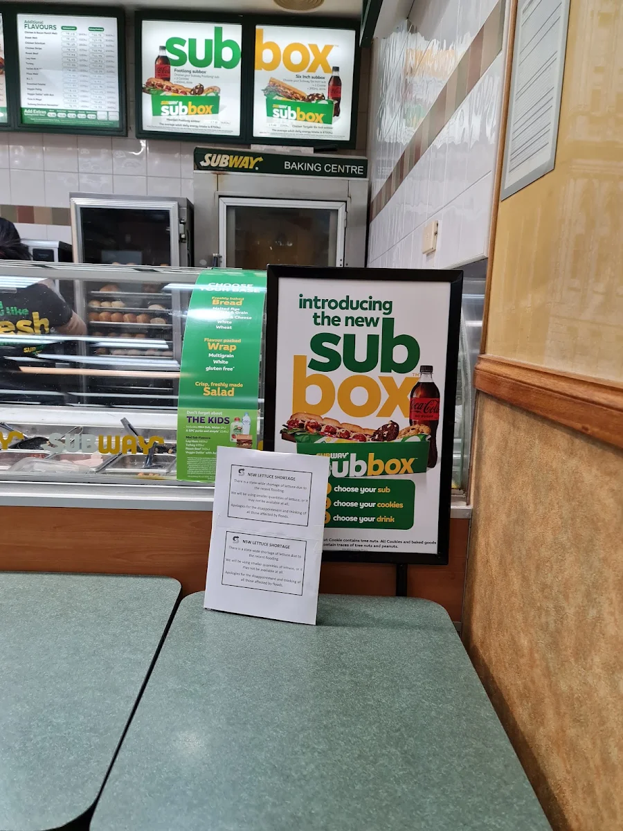 Menu, Subway