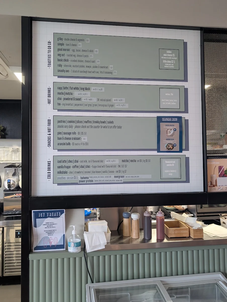 Menu, Humble Merchant at Smiths Lane