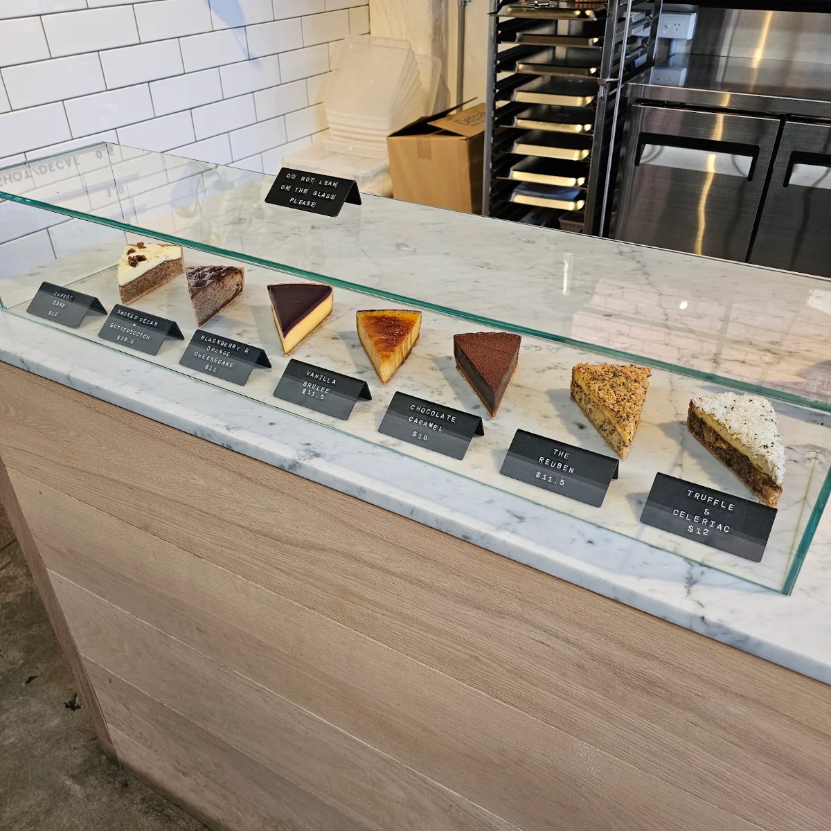 Menu, Tarts Anon