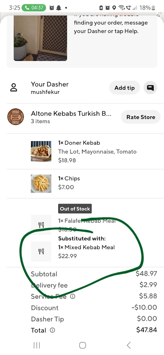 Menu, Altone Kebabs & Turkish Bakery
