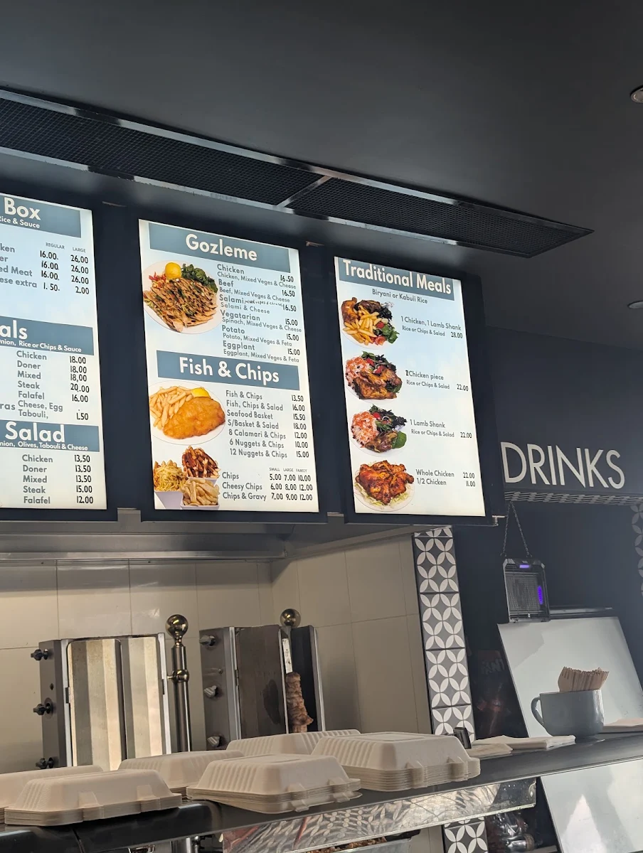 Menu, Altone Kebabs & Turkish Bakery
