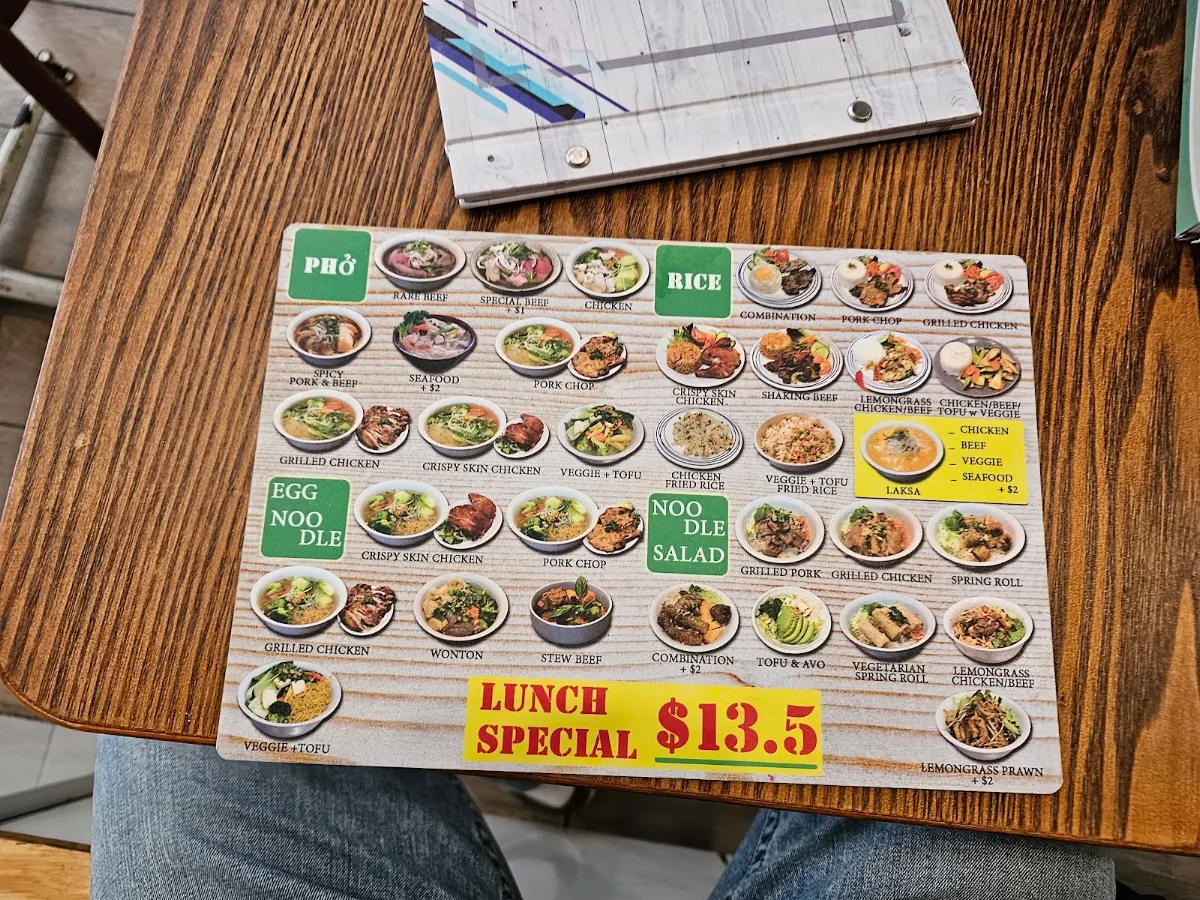 Menu, Viet Senses Bondi Junction