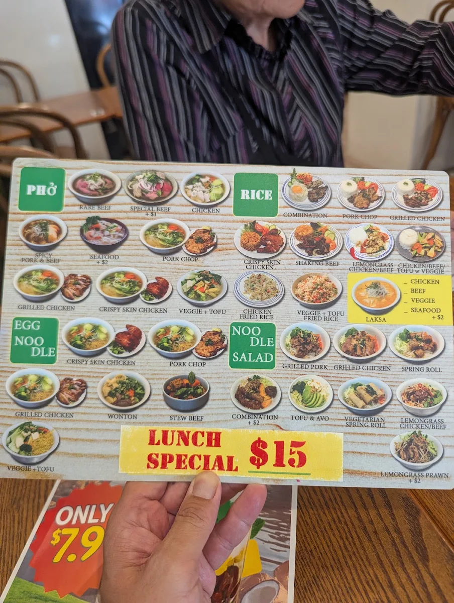 Menu, Viet Senses Bondi Junction