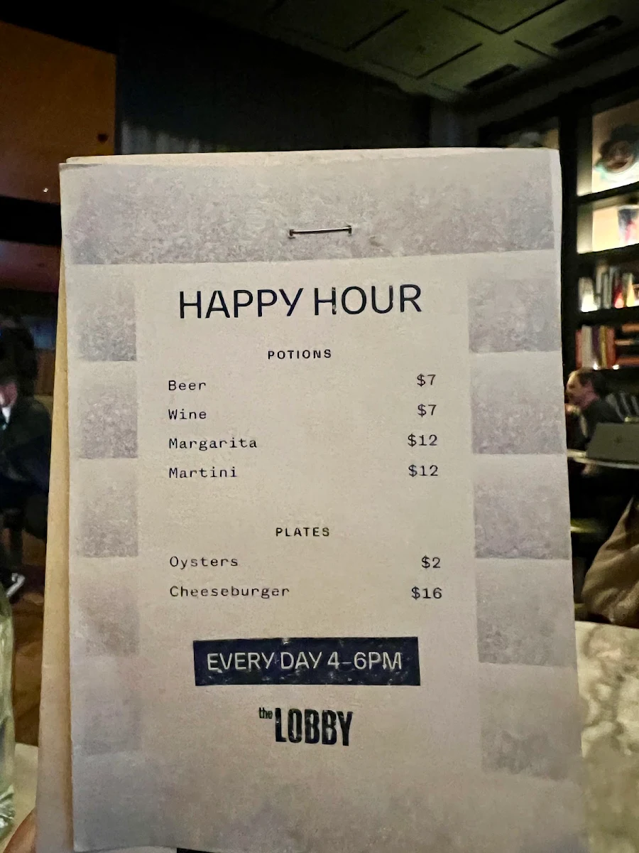 Menu, LOAM Surry Hills