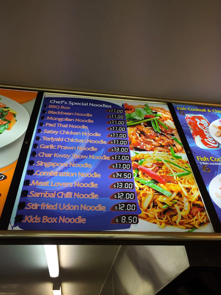 Menu, Brand-new Take away