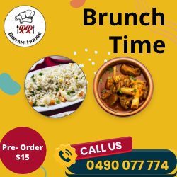 Menu, RR Biryani House Quakers hill