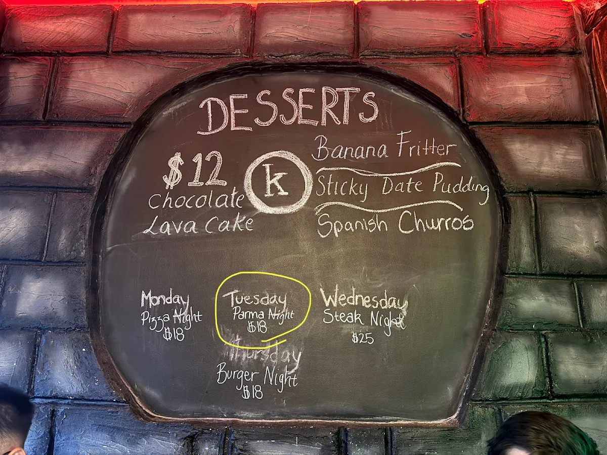 Menu, Kalkallo Hotel