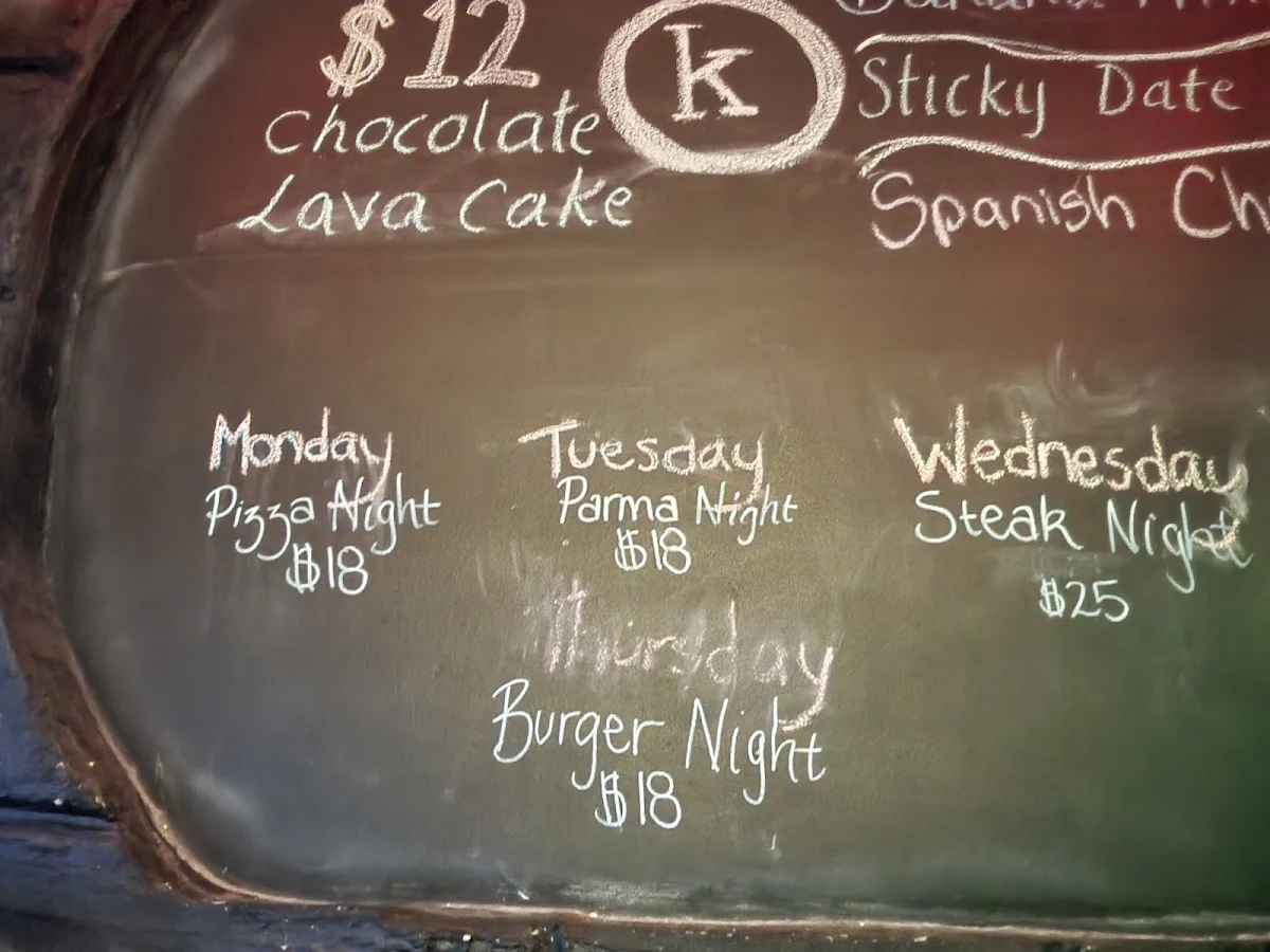 Menu, Kalkallo Hotel