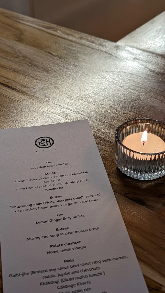 Menu, CHAE
