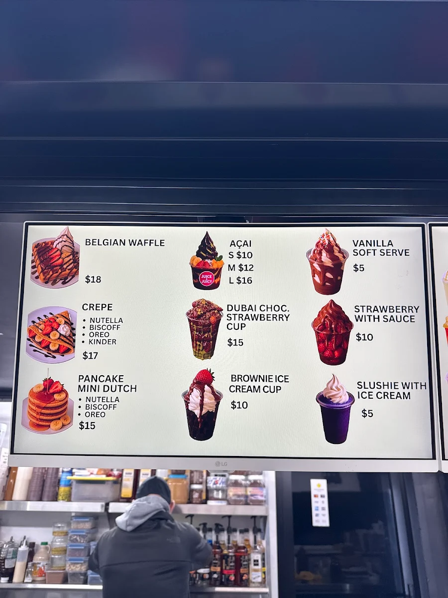 Menu, JUICE & JUICY