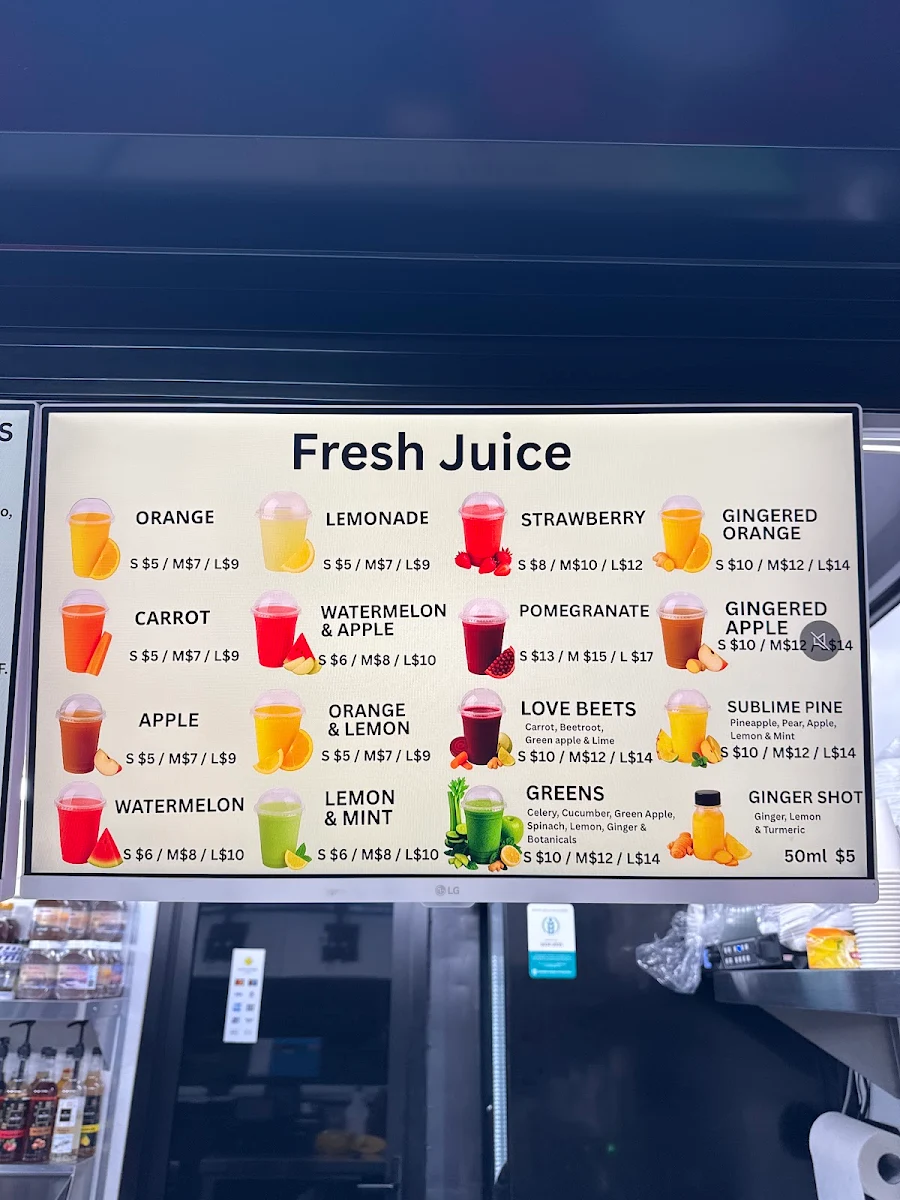 Menu, JUICE & JUICY