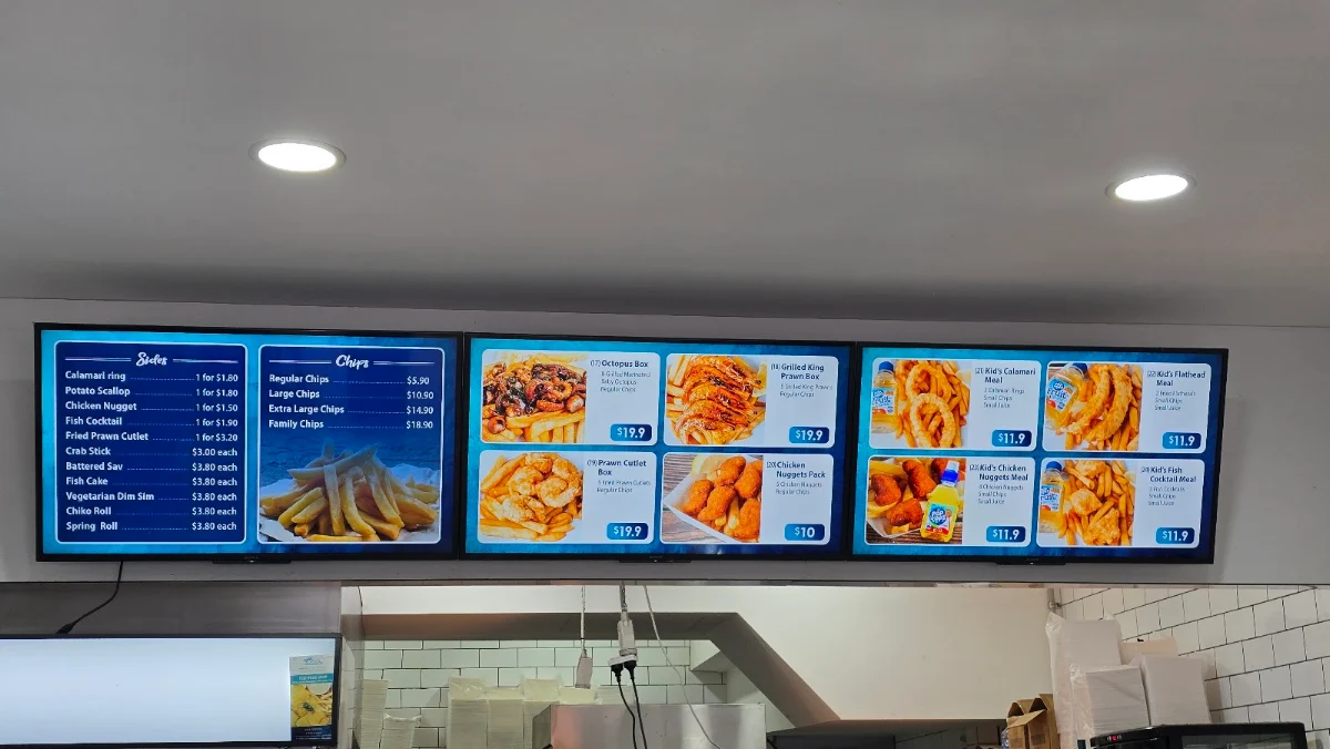 Menu, Manly Seafoods