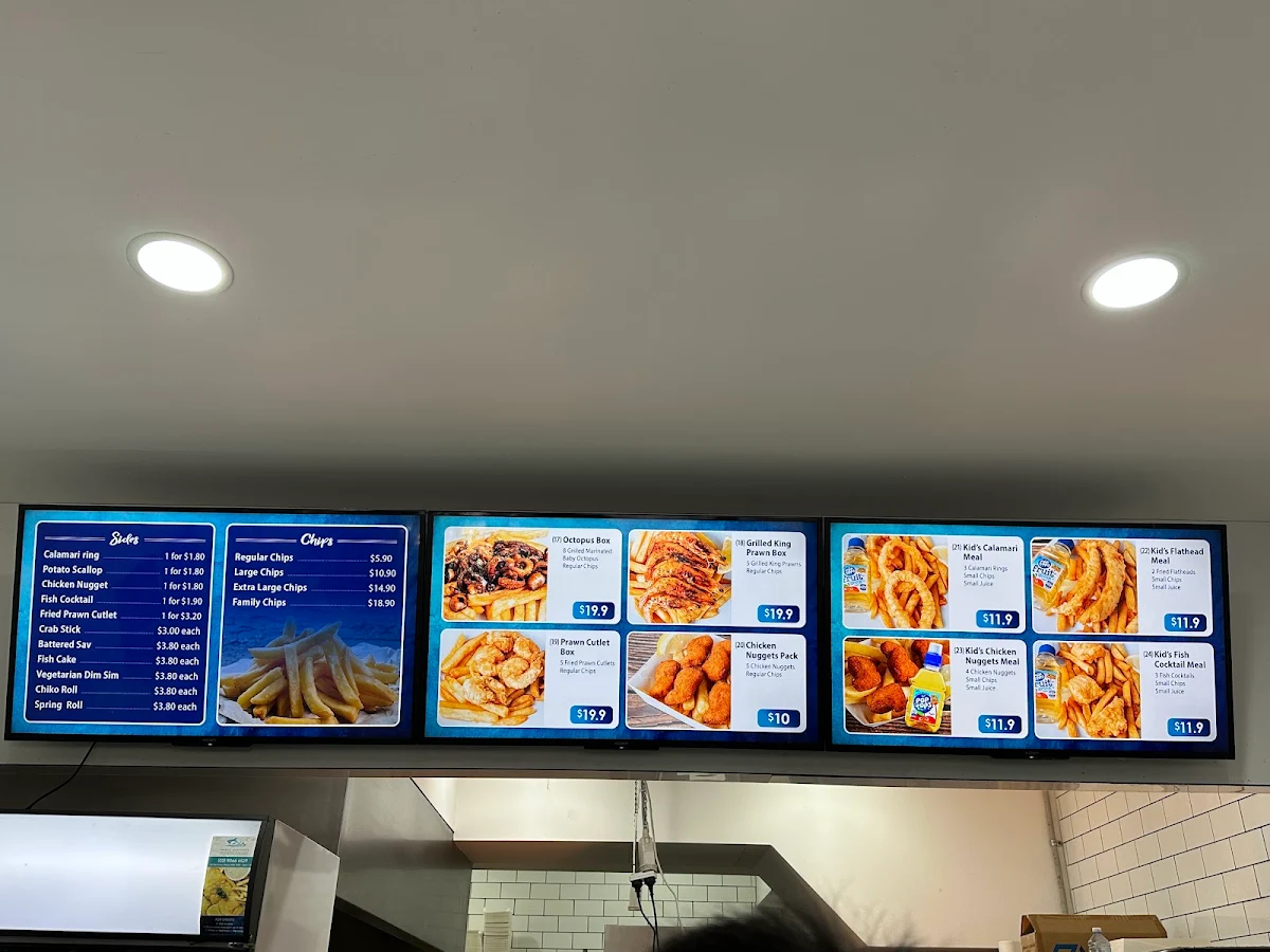 Menu, Manly Seafoods
