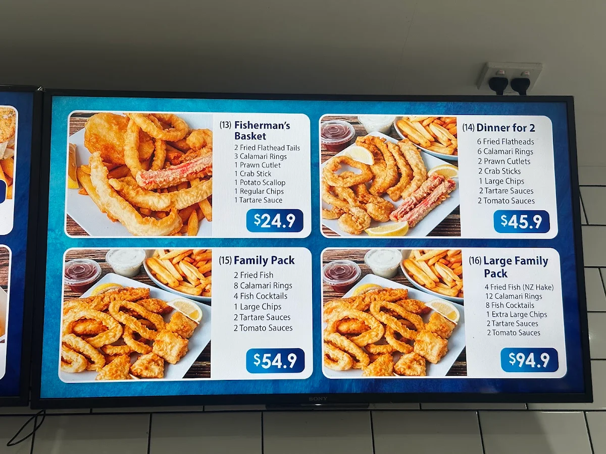 Menu, Manly Seafoods