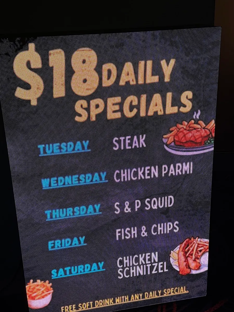 Menu, Hotel Regent Sydney