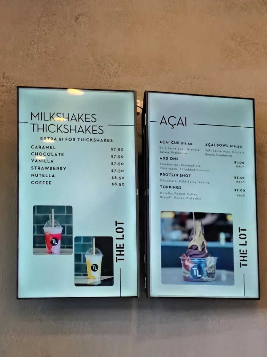 Menu, The Lot North Parramatta