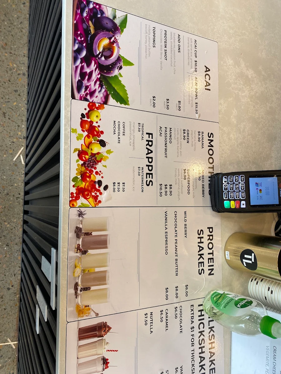 Menu, The Lot North Parramatta