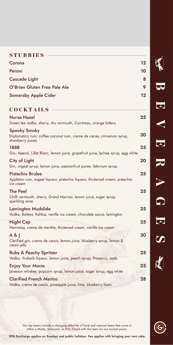 Menu, The Pig and Tinder Box
