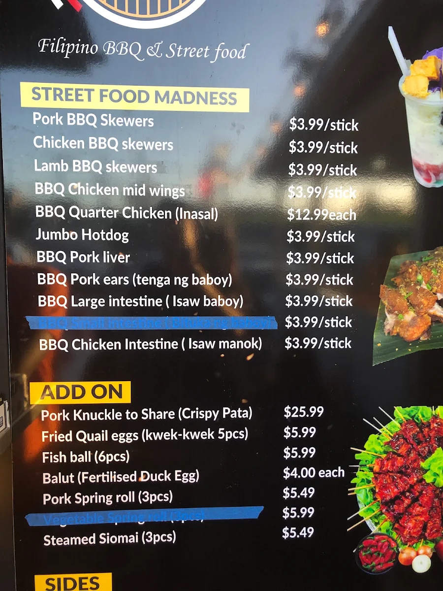 Menu, Smoky Cravings Tempe