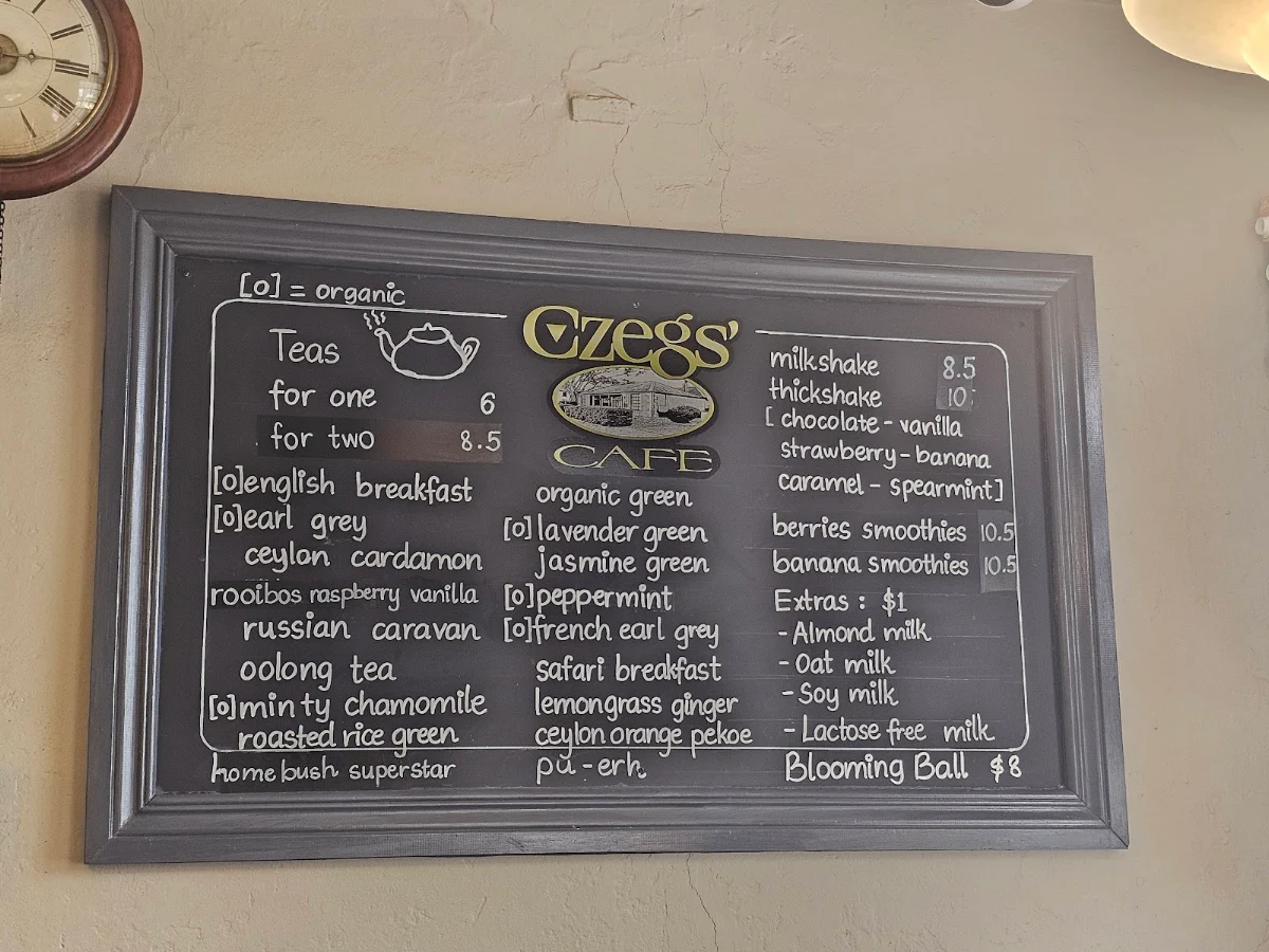 Menu, Czegs' Richmond