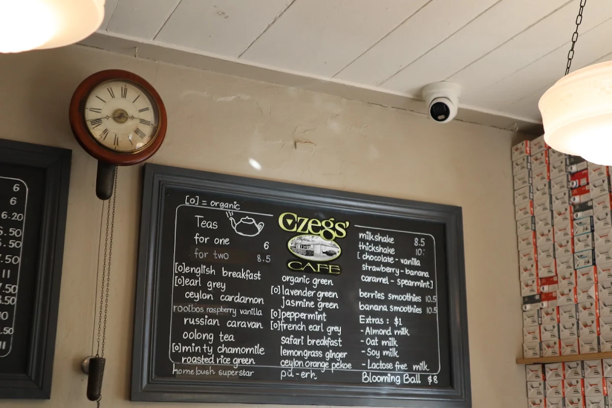 Menu, Czegs' Richmond