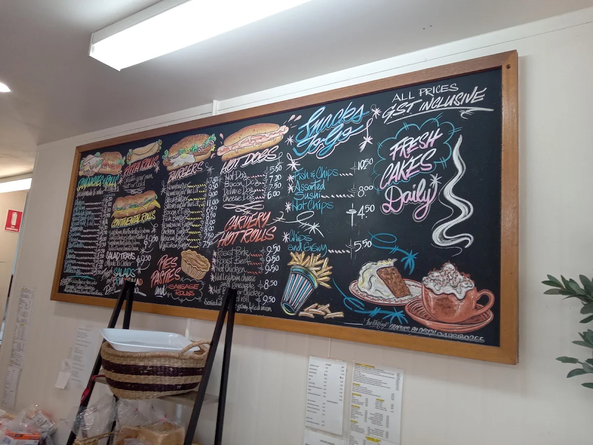 Menu, Bearly Jan's Lunch Bar Cafe