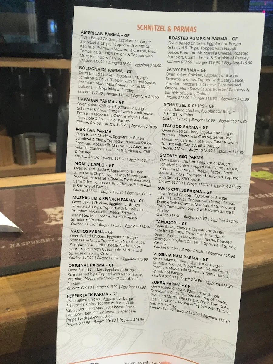 Menu, Xpress Gourmet Pizza & Pasta
