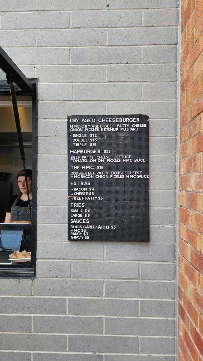 Menu, Burgers by HMC