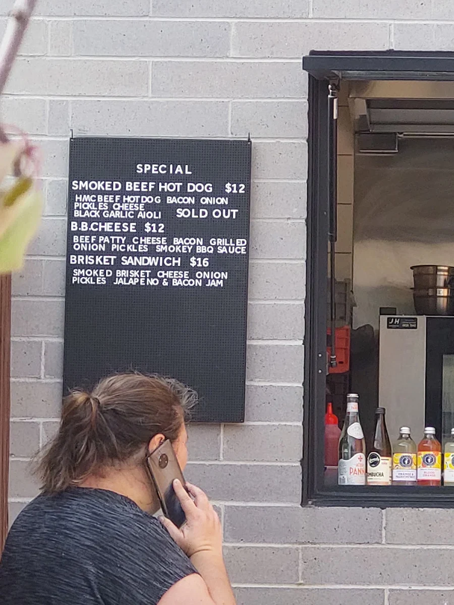 Menu, Burgers by HMC